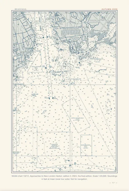 Almanac page: NOAA chart 13212, Approaches to New London Harbor